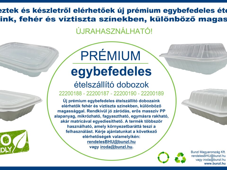 Új prémium egybefedeles ételszállító dobozok