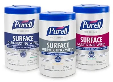 Purell felületfertőtlenítő kendők