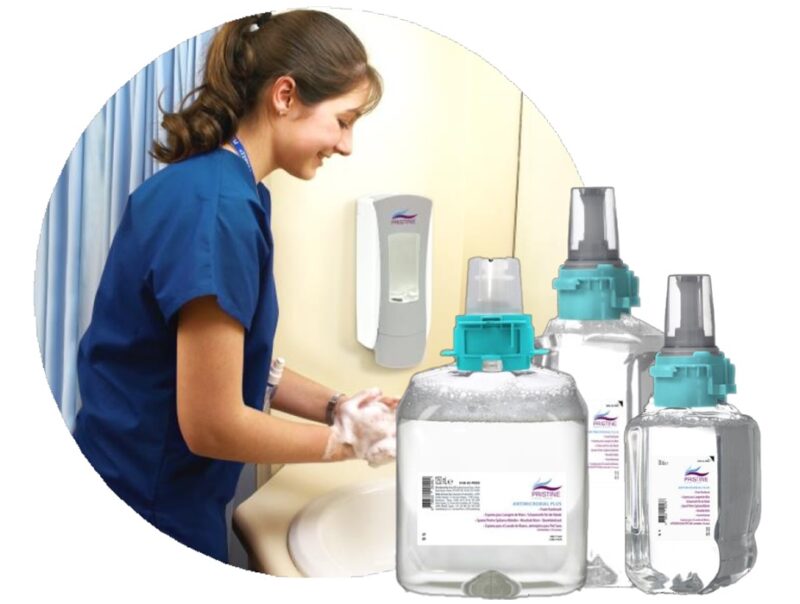 Pristine adagoló rendszerek kézmosáshoz és kézfertőtlenítéshez