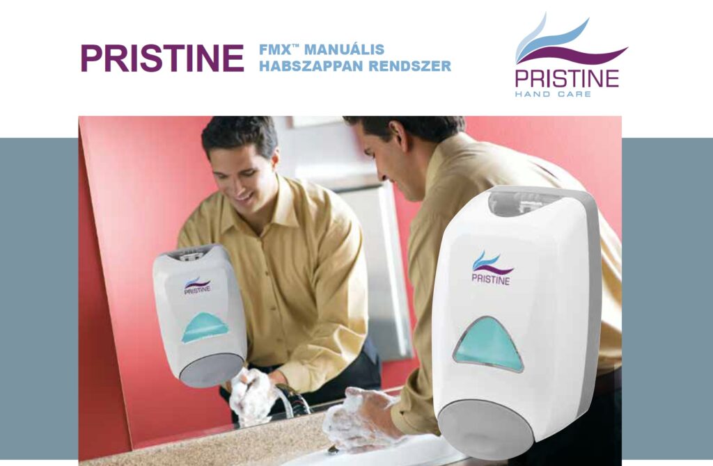 Pristine adagoló rendszerek kézmosáshoz és kézfertőtlenítéshez