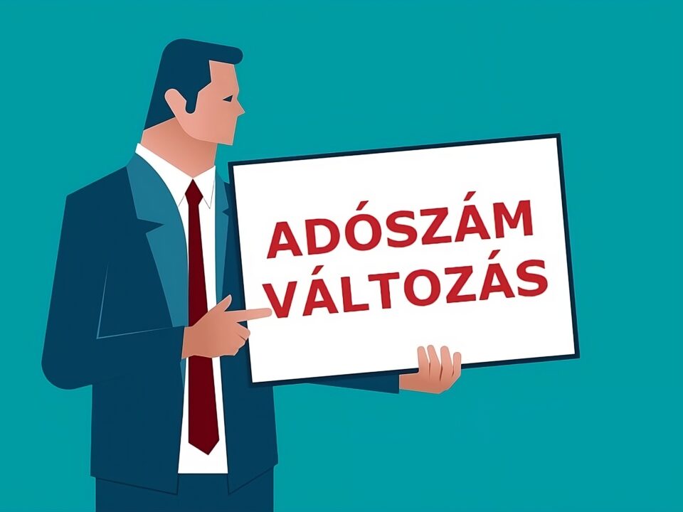 Tájékoztatás adószám változásról