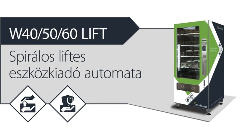 Vendinvest munkavédelmi eszközkiadó automaták